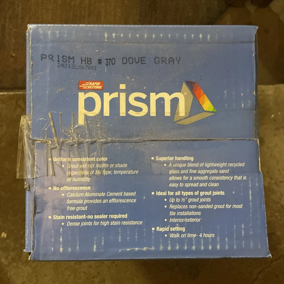 Custom Prism Ultimate Performance Grout - 17 lb - Dove Gray #370 PG37017T - Image 2 of 3