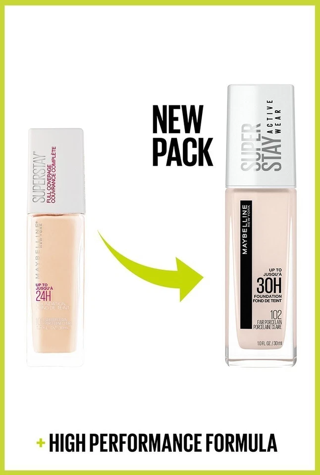 Maybelline New York Super Stay 30H Full Coverage Natural Liquid Foundation,... - Bild 2 von 4