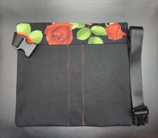 Waist Apron Red Roses For Retail Workers Bartender  Handmade
