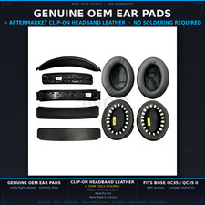Bose QC35 QC35 II Genuine OEM Ear Pads  Clip-On Headband Cushion Repair Kit