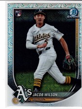 Jacob Wilson Athletics 2025 Bowman Chrome Mega Box Rookie Card