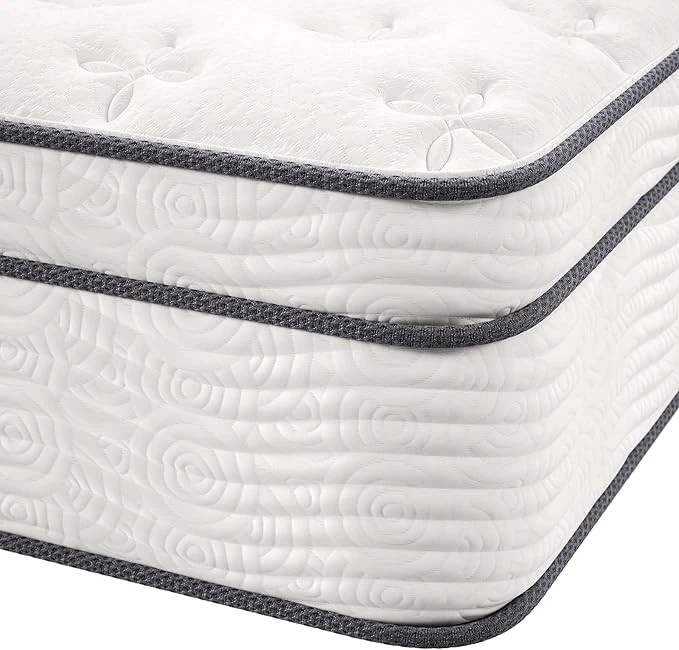 Modway Jenna 14?Innerspring and Memory Foam California King Mattress,White - Image 3 of 4
