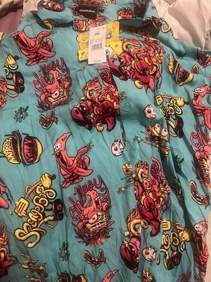 Sponge Bob and Patrick button-up shirt Men's size XXL