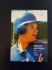 Gregg Jeffries New York Mets 1988 #20 Rookies IV Final Series RARE Oddball