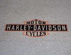 VINTAGE "HARLEY DAVIDSON MOTOR CYCLES" METAL GASOLINE OIL DEALER MOTORCYCLE SIGN