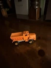 hot wheels vintage dump truck for construction work orange 1983