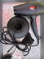 GHD Blow Hair Dryer Professional AIR 1.0 Black 1600w With Diffuser & Nozzle