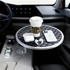 Car Tray Table Car Desk for Laptop with 2 Risers and Anti-Slip Pad, 360 Ro...
