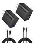 Anker Chargeur iPhone 16, Chargeur USB C Chargeur USB C, Pack de 2 20W Double Por