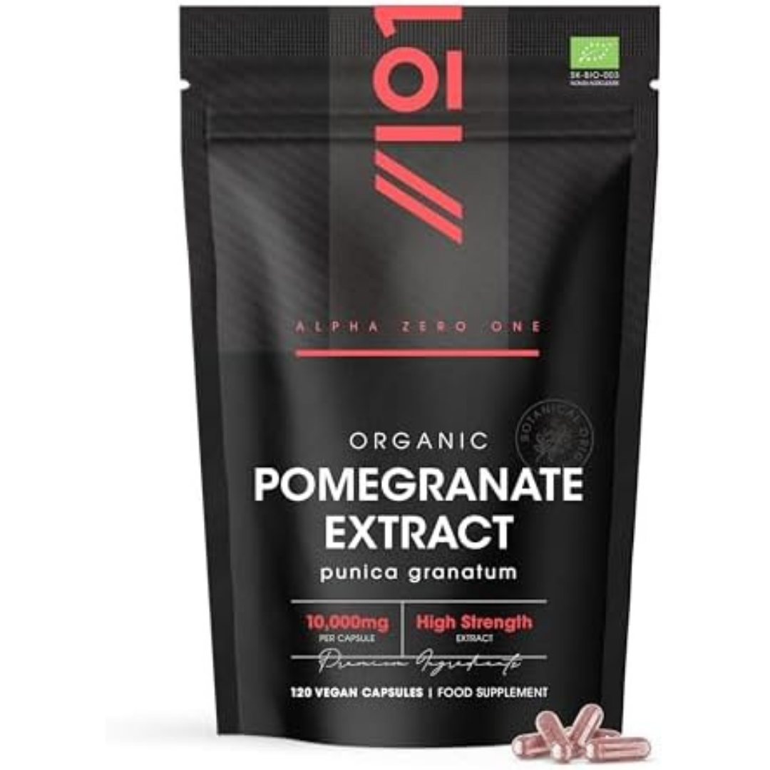 Organic Pomegranate Extract 10,000mg – 120 Vegan 1 count (Pack of 120)