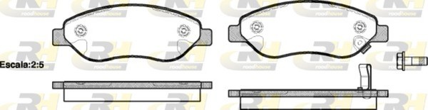 Roadhouse Bremsbelagsatz Scheibenbremse 21276.01 FüR Opel Corsa S07 L08 L68 Cdti-image