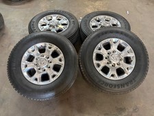 Set Of Used 2693 18 05-26 Ram 2500 3500 Polished Rims 27570r18 Firestone Lt