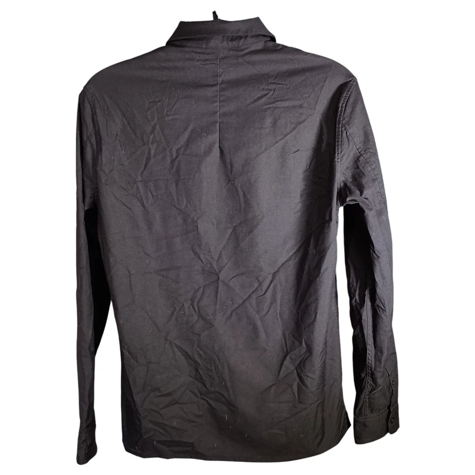 Camisa Lululemon New Venture manga larga abotonada para hombre grande negra Foto 2 de 4