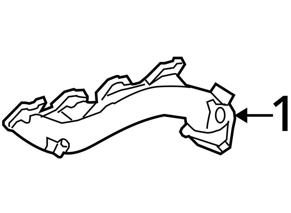 Ford Crown Victoria 2003 turbocompresor colector de escape con turbocompresor ZS5CT Foto 4 de 4