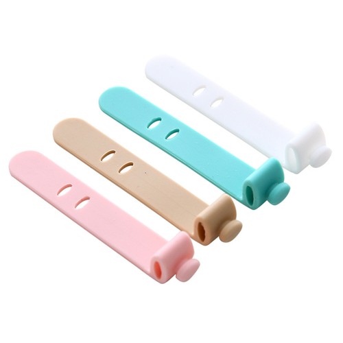 32 Pcs Silicone Fixing Tape Cable Holder Clips Cord Organiser Data Storage - Afbeelding 9 van 12