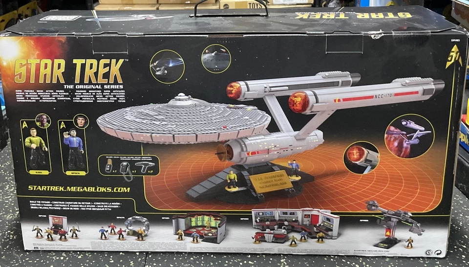 Mega Bloks Star Trek U.S.S. Enterprise NCC-1701 3,098 PC Set, New, Factory Seal - Image 3 of 4