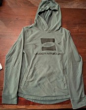 Under Armour Green Boys Hooded Sweatshirt Size Youth Large