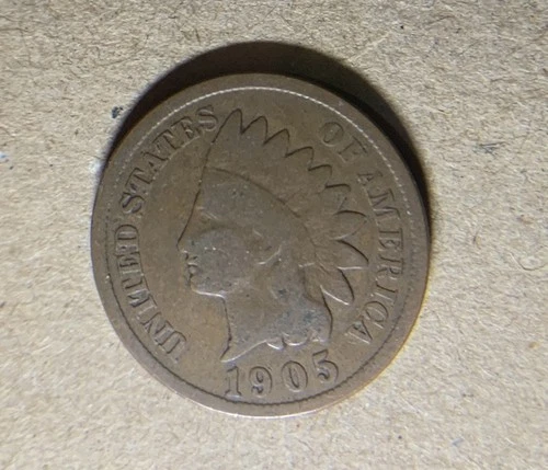 1905 P Indian Head Penny 1 Cent