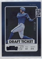 2021 Panini Contenders Draft Ticket Blue 136/149 George Springer #94 2s2