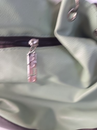 Bolso de mano Weidipolo tamaño mediano verde claro/marrón - Imagen 3 de 8