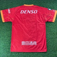 Télécharger 4k, logo nagoya grampus, club de football japonais, drapeau