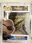 Samuel L Jackson Signed Avengers Nick Fury Funko #694 Beckett Witness- In Armor