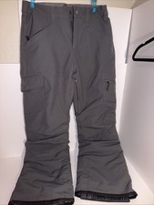 Boulder Gear Snow Pants Womens L Gray Insulated Flare Ski Zip Pockets Snowboard