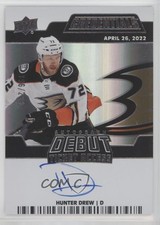 2023 Credentials 2022-23 Update Debut Ticket Access 196/299 Hunter Drew Auto 0cv