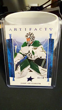 Upper Deck 2022-23 Artifacts Stars Jake Oettinger 14 Serial Numbered 10 Upper Deck 2022-23 Artifacts Stars Jake Oettinger 14 Serial Numbered 10