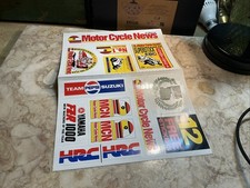 Motorcycle News 1998 Free Stickers Not Used Motorcycle Magazine