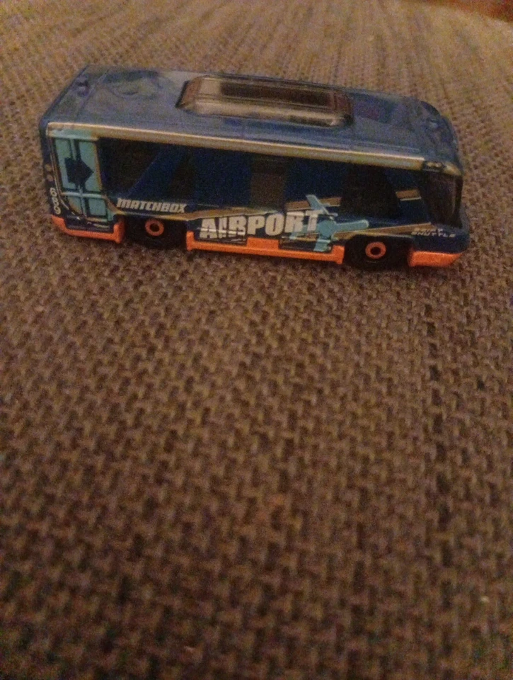 Matchbox Swift Shuttle Bus, Blau/Orange, Mattel MBX - Bild 2 von 4