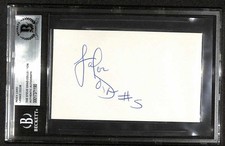 Lamar Odom Signed Index Card Beckett Slab Autograph