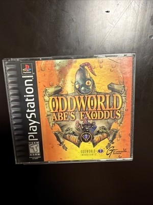 Oddworld Abe's Exoddus Sony PlayStation 1, 1999, 2-Disc Set with Case, No Manual