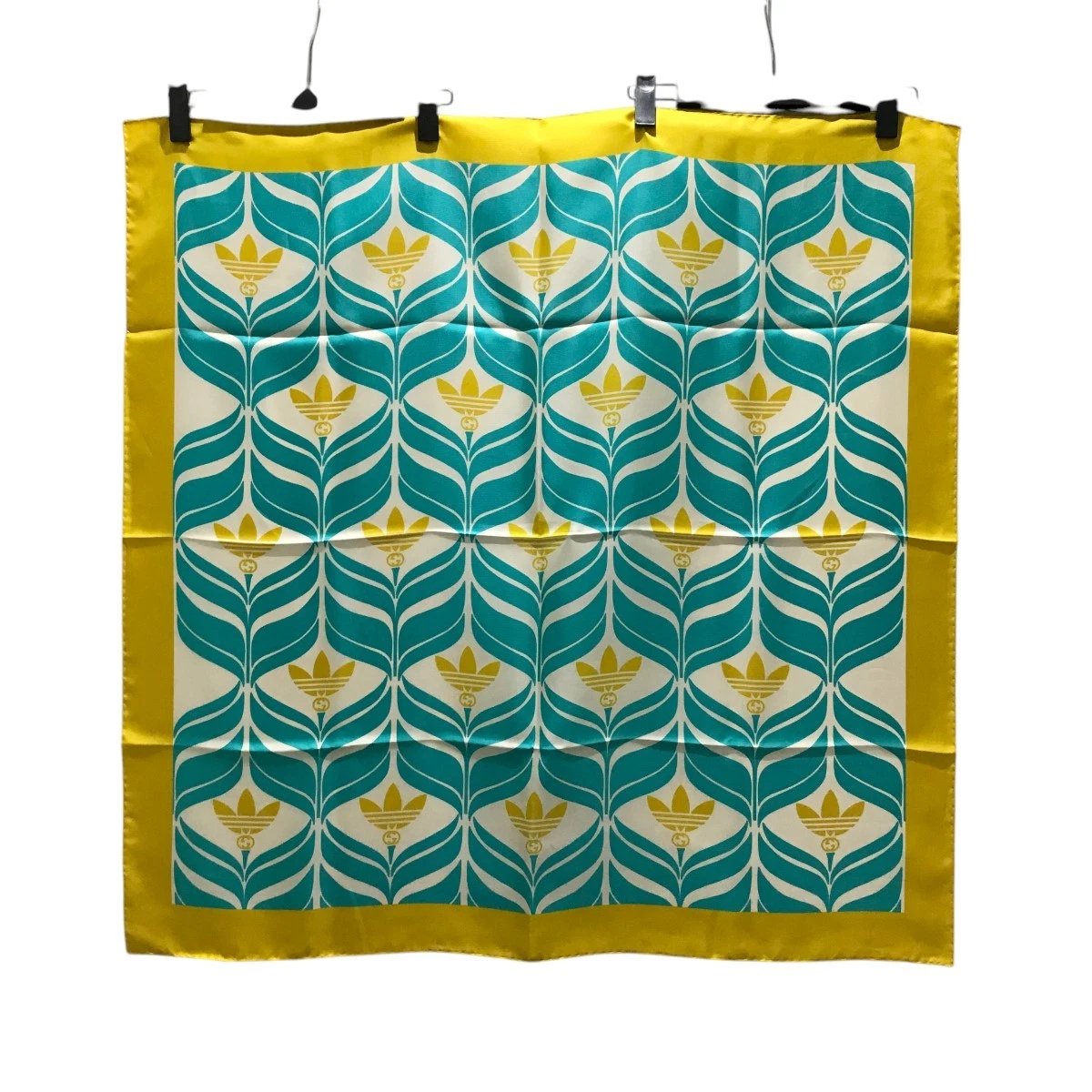 Foulard Gucci Adidas bleu jaune 120225