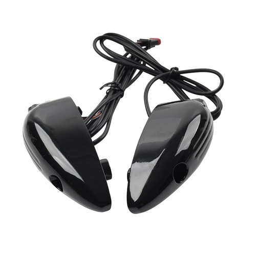 Front Turn Signal Light Black For Harley Road Glide FLTRX FLTRU FLTRK 2015-2024 - Picture 9 of 15
