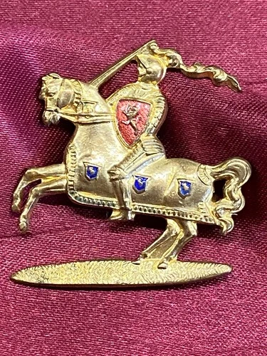 WW1/2 Fife & Forfar Yeomanry Enamel Sweetheart Brooch w/fixing