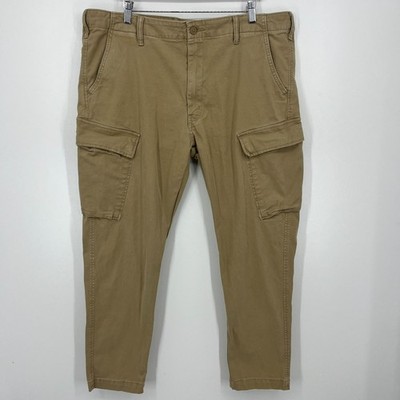 Levi's XX Cargo Pants Men's Size 40 Beige Pockets Tapered Canvas Cotton
