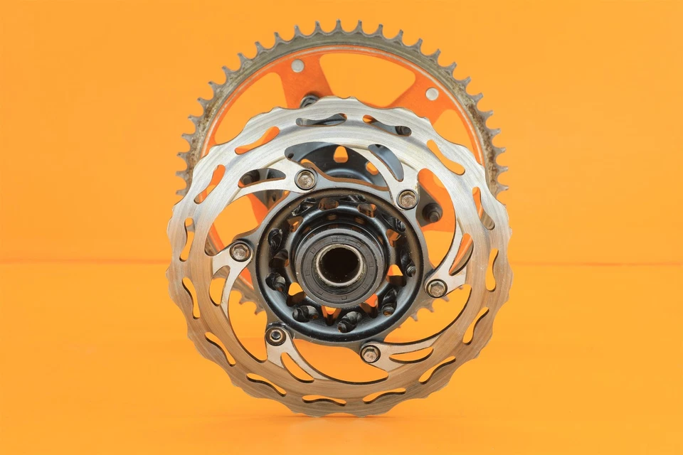 13-22 2016 KTM 250 SX-F OEM Rear Wheel Hub Sprocket Rotor Assembly 25010010144 - Image 4 of 4