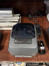 TESTED Zebra GK420T Thermal Transfer Barcode Label Printer USB Ethernet w/ power