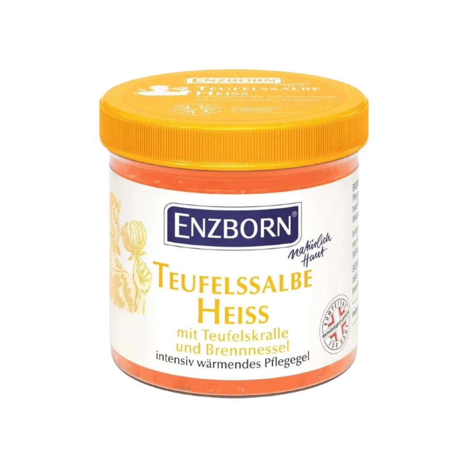 Enzborn Teufelssalbe Heiß Wärmesalbe für Muskeln Rücken Gelenke 200 ml