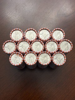 13 Rolls of 2026 D Declaration of Independence Quarters UNC OBW Sealed Rolls