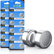 LiCB 20 Pack LR44 AG13 357 303 SR44 Battery 1.5V Button 20PCS Batteries