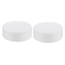 Round Foam Cake Dummy 6 Inch x 2 Inch Circle Dummy Cake Set for Wedding 2 Pack