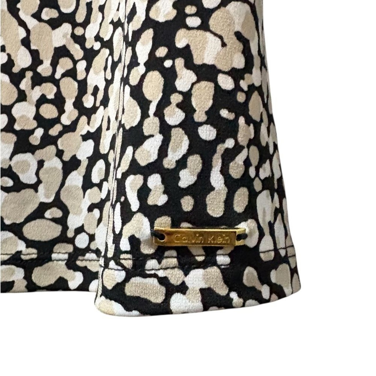 Calvin Klein Patterned Sleeveless Top Animal Print Flattering Shell Layering image 3