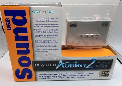 NEW Creative Sound Blaster Audigy 2 NX USB Model SB0300 24-bit advanced HD