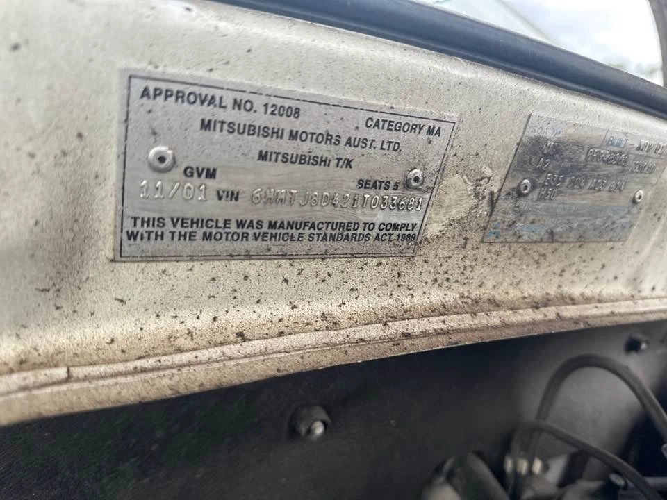 2001 Mitsubishi Magna TJ Fuel Cap Petrol Verada Compatible #B764 - image 2 of 4