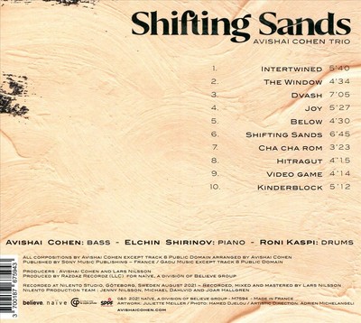 AVISHAI COHEN TRIO SHIFTING SANDS NEW CD