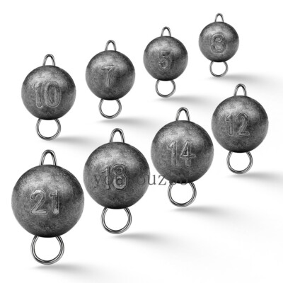 5g Cheb Rig Ball Fishing Weights Sinkers with Snaps Cheburashka Cheb Jig Head Rig ...