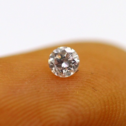 2.2 mm Loose Round Cut 100% Natural Diamond Light Pink Color Certified 0.065 Ct - Picture 17 of 19