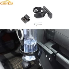 Black Passenger Side Cup Bottle Holder Mount Bracket For Jeep Wrangler JK 07-10
